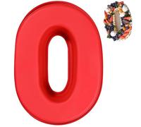 Voarge Molde de silicona con números, molde para hornear números grandes 3D Number Cake Molde para hornear número DIY cumpleaños infantil molde con números, patrón de números, fabricación de pasteles