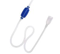 Voarge Sifón para la limpieza del acuario, bomba de mano de 140 cm para acuarios y tanques de peces, funciona a mano, bombea agua manualmente desde el acuario y el tanque de peces