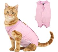 Voarge Traje de Recuperación para Gatos - Antifugas, Evita Lamer Después de la Cirugía, Mantenimiento del Calor, Tela de Recuperación