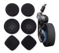 Voarmaks 3 pares de almohadillas de espuma compatibles con auriculares Koss Portapro Porta Pro Porta Pros Ksc75 Ksc35 (lujosos juegos/kits negros)