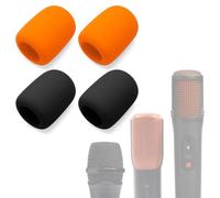 Voarmaks 4 fundas de espuma para micrófono JBL EasySing, PBM100, Encore | También para PartyBox On-The-Go, VM200 y VM300; la espuma de alta densidad reduce los estallidos, la respiración y el ruido
