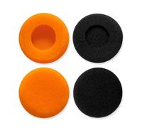Voarmaks 4 Piezas de Almohadillas de Repuesto para Auriculares JLAB Rewind, Rewind 2, para Koss Porta Pro, KPH40 - Negro + Naranja, Almohadillas de Espuma Gruesas y Suaves