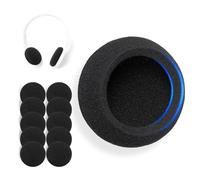 Voarmaks 5 Pares de Almohadillas de Espuma de 60 mm para Auriculares Sony MDR-NC5, MDR-027, MDR-023, MDR-210, DR-BT101, MDR IF 120, Logi H800, H111, H330, H340 y más, Almohadillas de Alta Densidad