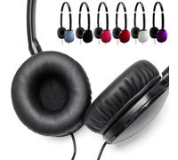 Voarmaks Almohadillas planas compatibles con auriculares supraaurales JVC Flats, HA-S150, HA-S160, almohadillas de espuma de piel proteica con cojín suave