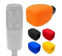 Voarmaks AT2020 - Funda de espuma para micrófono para parabrisas compatible con Audio-Technica AT2020 AT2035 AT2040 AT2050 ATR2500 ATR2500X AT4040 AT4033A AT4050 BP40, 1 filtro rectangular para