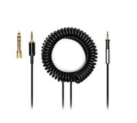 Voarmaks Cable de audio para auriculares DJ compatible con Pioneer HDJ500 HDJ700 HDJ1500 HDJ 500 700 1500, cable Dj de resorte en espiral extendido