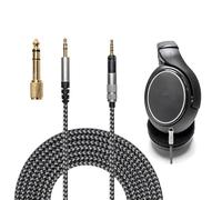 Voarmaks Cable HD560s compatible con Sennheiser HD598 HD598SE HD598SR HD598CS HD599 HD558 HD518 HD579 HD569 HD559 HD560S Longitud de auriculares 2 m 6.5 pies de nailon suave ligero incluye adaptador