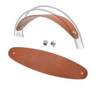 Voarmaks Correa de piel auténtica con tuerca de tornillo plana mejorada, compatible con auriculares AKG K701, K702, Q701, Q702, K601, K612, K712, hechos a mano, duradera y transpirable