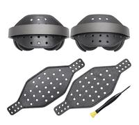 Voarmaks Correa hexagonal súper ancha de piel auténtica, compatible con auriculares Audeze Maxwell Gaming y auriculares profesionales MM-100, piel de vacuno reversible de doble cara y piel de cordero