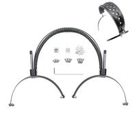 Voarmaks Diadema de piel auténtica de metal completa compatible con Hifiman HE400, SUNDARA, SUNDARA-C con parte trasera cerrada, HE R10 R9, HE560, HE6se, SUSVARA - Correa de repuesto para auriculares