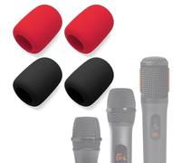 Voarmaks Funda de espuma para micrófono compatible con micrófonos inalámbricos JBL PartyBox, sistema de dos micrófonos inalámbricos, PartyBox Mic 100, esponja para micrófono de karaoke, filtro pop