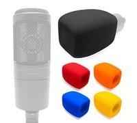 Voarmaks Funda de espuma para micrófono para parabrisas compatible con Audio-Technica AT2020 AT2035 AT2040 AT2050 ATR2500 ATR2500X AT4040 AT4033A AT4050 BP40, 1 filtro rectangular para