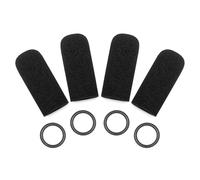 Voarmaks Funda de micrófono compatible con auriculares de aviación David Clark DC One-X, PRO-X2, DC-Pro X, H20, H10 Series, M-7, M-4, M-5, M-77 Series DC-87, 4 fundas de espuma y kit de juntas tóricas