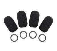 Voarmaks Juego de 4 fundas de espuma para micrófono y juntas tóricas compatibles con Audeze Maxwell, Astro A50/A40 TR, Corsair Virtuoso LE/Void Pro, Razer Blackshark, Antlion Modmic micrófono,