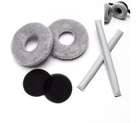 Voarmaks Juego de almohadillas de color arcoíris compatibles con fundas de espuma para auriculares Sennheiser HD25 HD250BT HD25-ll HD25S Il HMD25 (juegos de terciopelo gris)