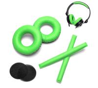 Voarmaks Juego de almohadillas de color arcoíris compatibles con fundas de espuma para auriculares Sennheiser HD25 HD250BT HD25-ll HD25S Il HMD25 (juegos verdes)