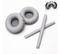 Voarmaks Juego de almohadillas de color arcoíris compatibles con fundas de espuma para auriculares Sennheiser HD25 HD250BT HD25-ll HD25S Il HMD25 (juegos grises)