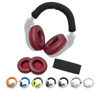 Voarmaks Kit de repuesto para auriculares DJ Pioneer HDJ-X5 X5BT HDJ-X7 X7BT HDJ-X7BT HDJ-X7BT HDJ-X10, con acolchado de espuma viscoelástica (kit rojo)