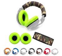 Voarmaks Kit de repuesto para auriculares Pioneer HDJ-X5 X5BT HDJ-X7 X7BT HDJ-X7BT HDJ-X7BT HDJ-X7BT HDJ-X10 con espuma viscoelástica acolchada (kit de camuflaje verde)