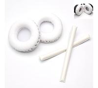 Voarmaks Kits de cojines para diadema de color arcoíris compatibles con Sennheiser HD25 HD250BT HD25-ll HD25S Il HMD25 Fundas de espuma para auriculares (conjuntos blancos más gruesos)