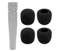 Voarmaks Paquete de 4 fundas de espuma para micrófono compatibles con micrófono Shure SM57, Beta 57A, 545SD, 545 SD Series, micrófono Pyle PylePro Dynamic de mano, PDMIC78, WEYMIC WM57, filtro pop de