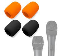 Voarmaks Paquete de 4 fundas de espuma para micrófono de karaoke FIFINE, micrófono de mano inalámbrico de doble canal UHF MAONO USB/XLR Podcast HD300T, filtro pop para parabrisas
