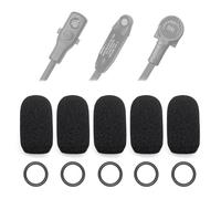 Voarmaks Paquete de 5 fundas de micrófono A30 compatibles con Bose A30 A20 A10, ProFlight Series 2, auriculares de aviación, micrófono, micrófono, cubreorejeras de espuma, filtro pop para parabrisas