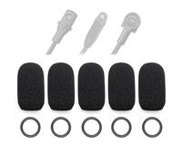 Voarmaks Paquete de 5 fundas de micrófono compatibles con Bose A30 A20 A10, ProFlight Series 2, auriculares de aviación, micrófono, micrófono, cubreorejeras de espuma, filtro pop para parabrisas