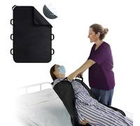 VobeNit Almohadillas de cama de posicionamiento con asas, 86 x 127 cm, lavables, para personas mayores, 8 asas, tabla de transferencia esencial para cuidadores, ayuda de movilidad reutilizable, para