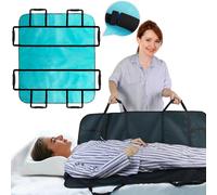 VobeNit Almohadillas de cama de posicionamiento para personas mayores, 8 asas suaves, 48 x 40 hojas de transferencia para girar, levantar y reposicionar, almohadillas de mudanza lavables para personas