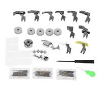 Vobor 17 Juegos de Piezas de máquina de Coser Plana Universal, prensatelas, Accesorio de pie de presión con Estuche para Uso Industrial