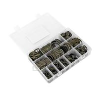 VOBOR 240pcs Junta de tapón de Drenaje, Aceite de Motor Arandelas de presión, Juego de Surtido de Juntas Tóricas Negras para Sellado de Arandela de Fontanería