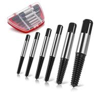 VOBOR 6 Piezas Extractor de Tornillos Rotos 4-25 mm, Extractor de Pernos con Caja de Almacenamiento, para Retirar Tornillos y Tubos Dañados