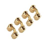 VOBOR Bisagra Barril,4 Piezas Bisagra de Barril Cilíndrico Latón Invisible,Mini Bisagras Ocultas 180°Ángulo de Apertura para Armarios Muebles Cajas de Joyería (8mm)