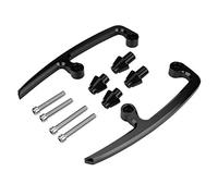 Vobor CNC Aluminio Motocicleta Pasajero Barra de agarre trasera Kit de riel de asiento trasero para Kawas-aki Z650 17-18(Negro)