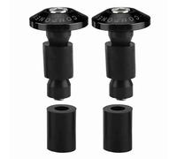 VOBOR Contrapesos Manillar Moto, Enchufe Deslizante del Extremo del Manillar de la Motocicleta de 22mm para Carreras ATV Todoterreno (Negro)
