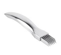 VOBOR Cuchillo de Cebolla Verde,Cuchillo de Trituración de Acero Inoxidable, Rebanador y Triturador de Cebolla, Verde Cortador Vegetal Gadget de Cocina para Cortar Cebollas Verdes, Cebollino, Puerros