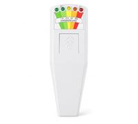 VOBOR Medidor EMF Portátil con 5 Niveles LED, Detector de Radiación Electromagnética 50Hz-20000Hz para Investigación Paranormal, Hogar, Oficina y Exteriores (Blanco)