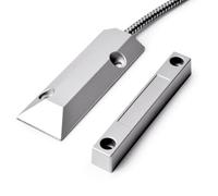 VOBOR Sensor Apertura Puerta con Cable, Interruptor de Detector de Sensor de Contacto Magnético de Ventana de Puerta para Seguridad Casera de Alarma de Garaje