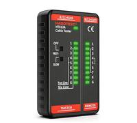 VOBOR Tester Rj45 RJ11, Comprobador Rj45 para Cat5 Cat5E Cat6 Cat6A Cat7 Cat8, Comprobador de Cable de LAN, Internet Test Redes Network Testeador para Diagnóstico Preciso de Conexiones