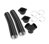 VOBOR Tubo de Calentador, Btstil 75 Mm Tubo de Calentador de Automóvil Conductos Kits de Salida de Ventilación de Aire Caliente Manguera Telescópica en T en Forma de Y Kit de