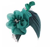 Vobozeany Sombrero de Boda Gorro Turbante Sombrero de Tocado de Boda con Velo de Cóctel de Fiesta Turbante para Cabeza Gorra Beanie para Cáncer Quimioterapia Oncológico Pèrdida de Pelo