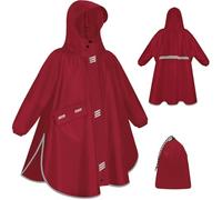 VOBUKE Chubasquero Niño Poncho Lluvia Impermeable Capa Chuva Criança Ligero Plegable Poncho Lluvia Unisex con Capucha Mangas Reflectantes Chubasquero Niña Plegable Poncho Impermeable