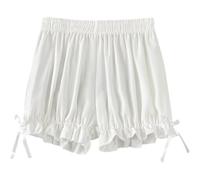 Vobumix Bloomers De Calabaza para Mujer Bragas De Lolita para Mujer Bloomers De Calabaza Pantalones De Seguridad Pantalones Cortos con Volantes Vintage Cute Boyshorts para Vestido Elegante De Dama
