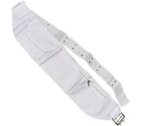 Vobumix Cinturón Ihram Ajustable con Riñonera para Hajj Umrah Cinturón para Correr para Bolsa De Teléfono Riñoneras Árabes Blancas con Bolsillos Delanteros Y Compartimentos con Cremallera