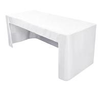 Vobumix Mantel Ajustable con Espalda Abierta, Lavable, De Poliéster, Rectangular, para Fiestas, Bodas, Banquetes, Exposiciones De Manualidades.