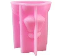 Vobumix Moldes para Velas De Isla De Pascua, Molde para Velas con Estatuas De Moai En 3D, Moldes De Silicona Prácticos para Aromaterapia para Hacer Velas.