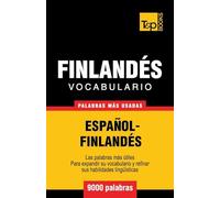 Vocabulario español-finlandés - 9000 palabras más usadas: 106 (Spanish collection)