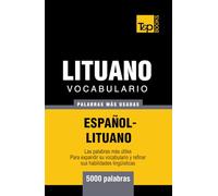 Vocabulario español-lituano - 5000 palabras más usadas (Spanish collection)