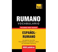 Vocabulario español-rumano - 9000 palabras más usadas (Spanish collection)